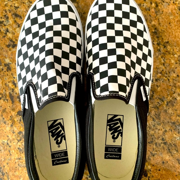 Vans Other - Black and white checkered Vans slip ons NEW